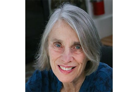 Headshot of poet Joan Larkin