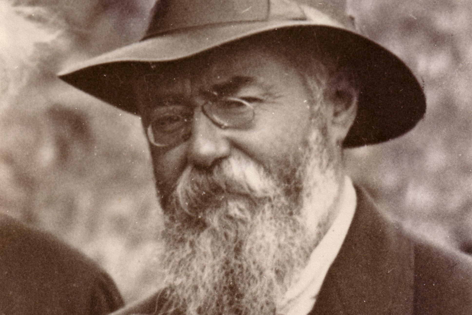 Faded photo of poet Francis Jammes