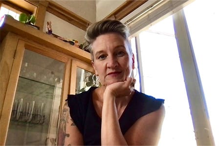 Headshot of the poet Melissa Bradshaw