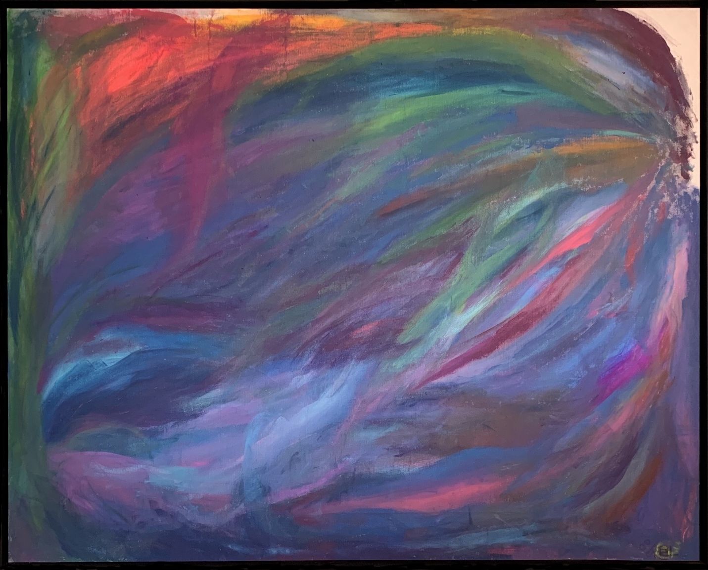 Abstract multicolor painting.